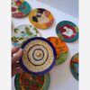 Handmade Pottery Incense - Suitable for Home Decor Burner with Evil Eye Design
