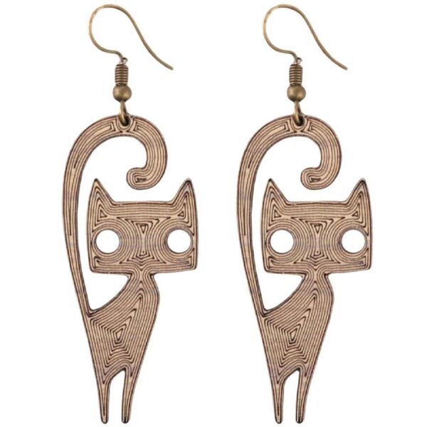 Handmade Wooden Earrings for Women – Lightweight Boho Jewelry Gift for Her (1)