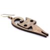 Handmade Wooden Earrings for Women – Lightweight Boho Jewelry Gift for Her