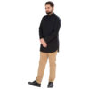 Islamic Under Qaba Tunic - Lightweigh Everyday Wear for Men in Black