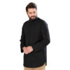 Islamic Under Qaba Tunic - Lightweigh Everyday Wear for Men in Black