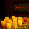 LED Flameless Candle - Battery Powered, Flame-Free and Mess-Free – Elegant Ambient Decor (12x)