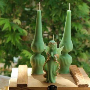 Luxury Green Candle Collection – Suitable for Home Decor & Stylish Gift (4x)