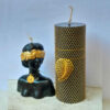 Luxury Handmade Cylindrical Candle – Cylindrical & Natalie Large Size with Unique Design (2x)