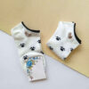 Minimalist Bear Socks -Black & White Beauty (x6)