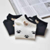 Minimalist Bear Socks -Black & White Beauty (x6)