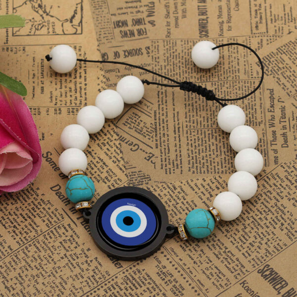 Minimalist Evil Eye Beaded Bracelet – Symbol of Protection & Charm