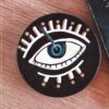 Minimalist Evil Eye Incense Holder – Aesthetic & Energetic Balance in Black