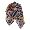 Navy Blue Scarf With Gorgeous Floral Design -Timeless Style for Every Season (2)