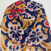 Navy Blue Scarf With Gorgeous Floral Design -Timeless Style for Every Season