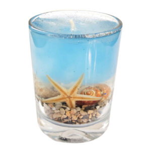 Ocean Whispers, Handcrafted Scented Candle with Sea Charm