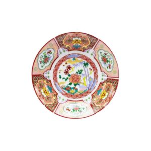 Iranian Teapot – Porcelain with Cultural Religious Details and Floral Design (Set of 6 Pieces)