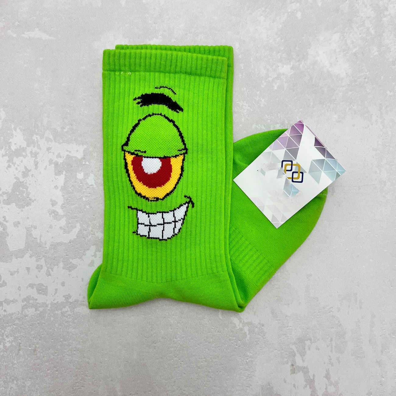 Plankton Long Stem Socks – Cartoon Chaos in Every Step