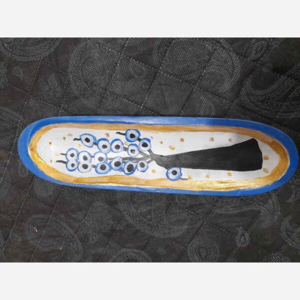 Handcrafted Incense Holder for Protection & Aromatherapy with Evil Eye Design