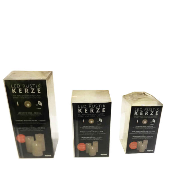 Premium LED Candle Kerze – Flameless, Realistic Glow – Battery Powered, Safe for Indoor Use (3x)