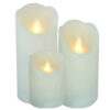 Premium LED Candle Kerze – Flameless, Realistic Glow – Battery Powered, Safe for Indoor Use (3x)