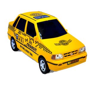 Pride 131 Yellow Taxi Toy Car – Perfect Passenger Model for Toy Car Fans