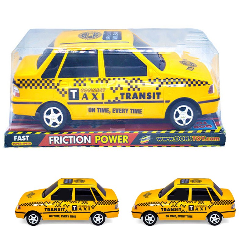 Pride 131 Yellow Taxi Toy Car – Perfect Passenger Model for Toy Car Fans