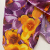 Purple Four Seasons Cotton Scarf - With A Very Beautiful Floral Design