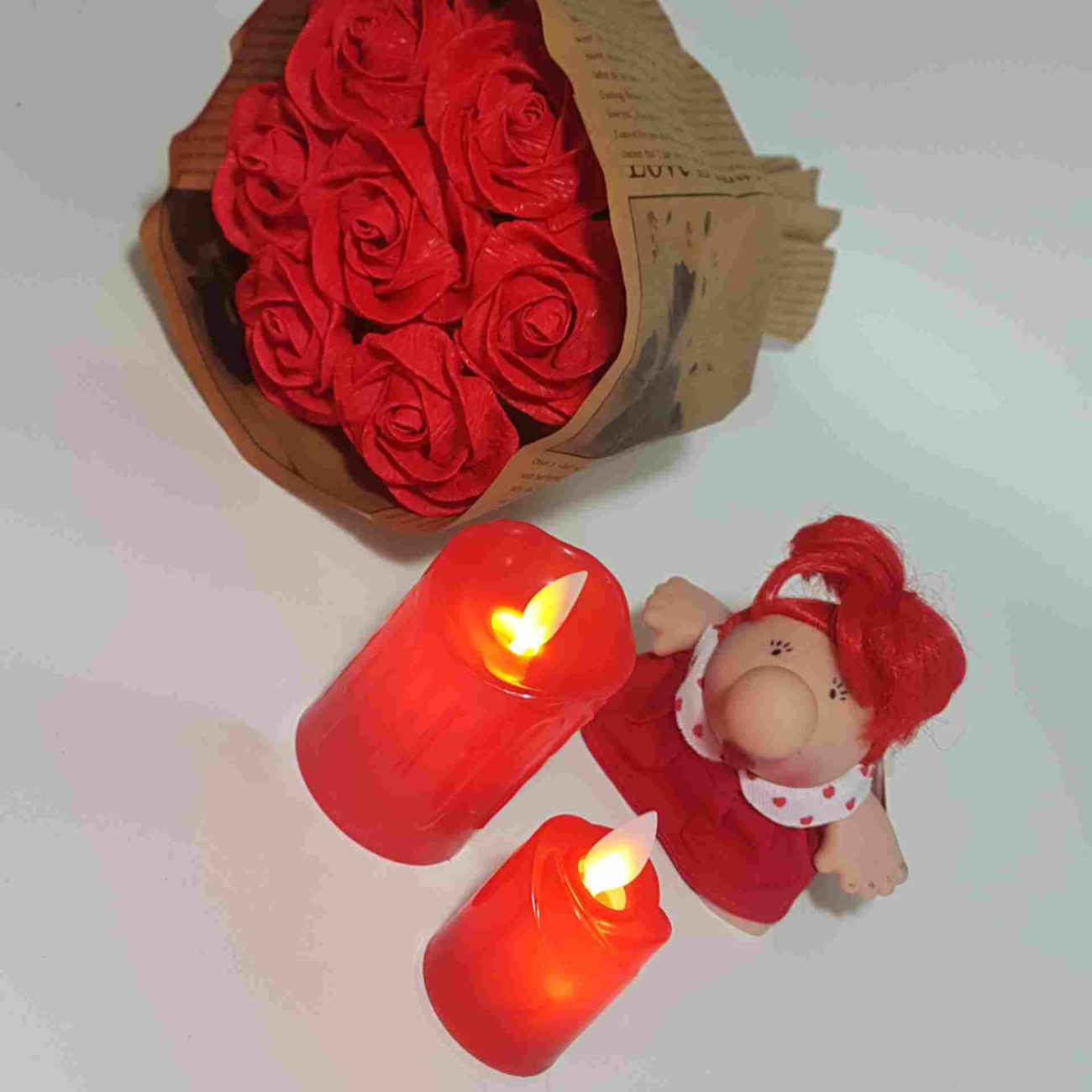 Realistic LED Candle – Battery Operated with Convenient On/Off Button ...