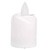 Realistic LED Candle – Battery Operated with Convenient On/Off Button in Flower Design