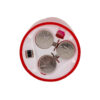 Realistic LED Candle – Battery Operated with Convenient On/Off Button in Flower Design