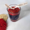 Romantic Rosehip Glass Jar Candle – Soft Glow, Sweet Scent Suitable for Meditation