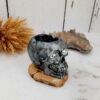 Skull Ashtray for Smokers – Unique Novelty Resin Ashtray for Home Décor, Bar, or Gift