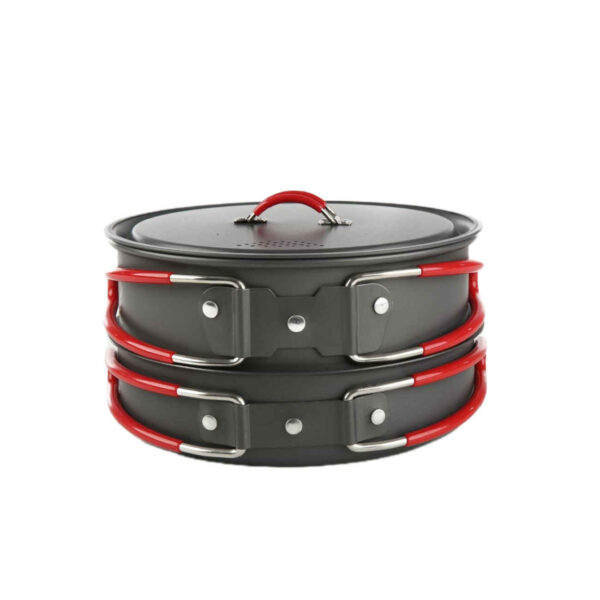 Snow hawk 2-Person Camping Cookware Set – Durable & Space-Saving Cook Kit