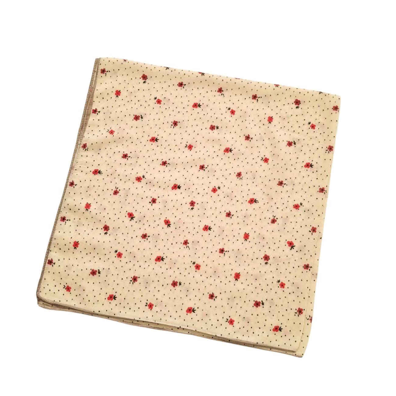Soft Cream Headscarf with Dainty Flowers – Aesthetic & Modest Fashion