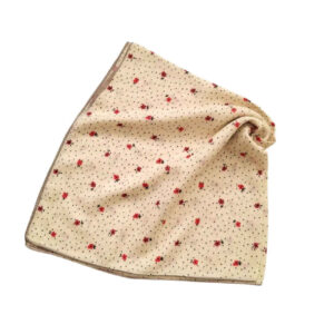 Soft Cream Headscarf with Dainty Flowers – Aesthetic & Modest Fashion