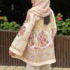 Stylish Linen Manto for Women, Hand-Embroidered & Breathable with Floral Design