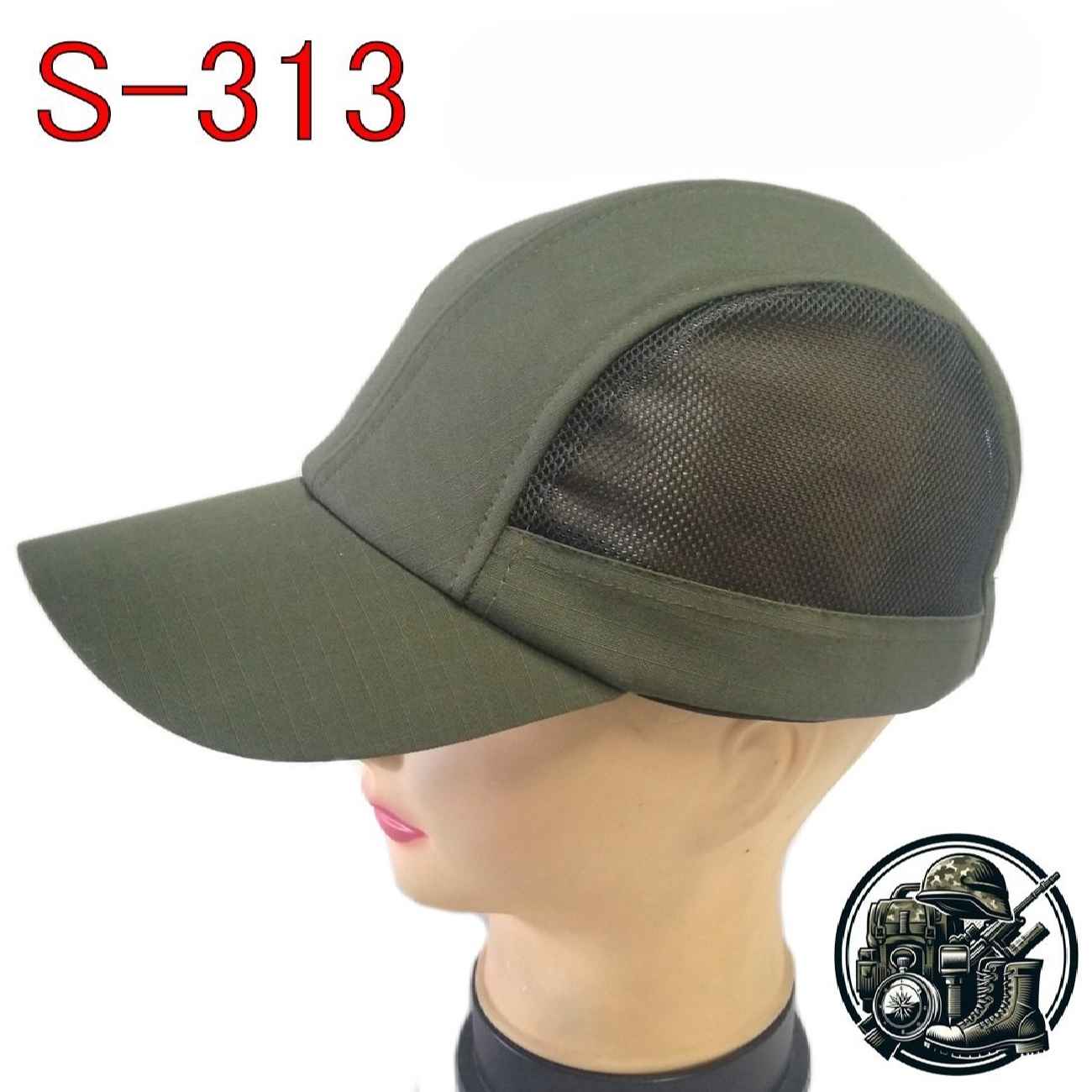 Tactical Cotton Cap – Military Style Hat – Green (Model 313 S)