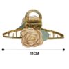 Trendy & Secure Claws with Fabric Rose Design