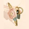 Trendy & Secure Claws with Fabric Rose Design
