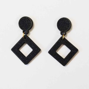Unique Handmade Acrylic Earring – Stylish & Lightweight with Rhombus-Shaped Design