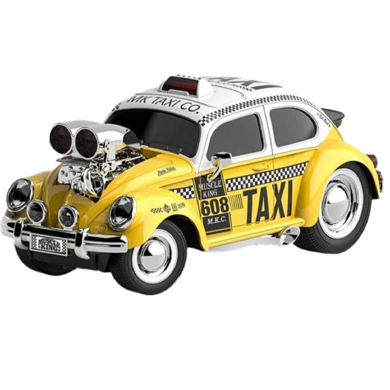 Volkswagen Taxi Model Remote-Controlled & Musical Toy Car in Yellow