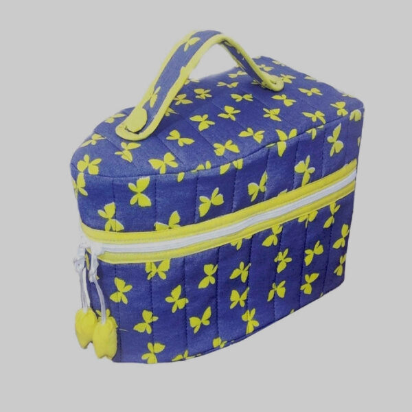 Weatherproof Iron Cover - Strong, Durable & Stylish with Yellow Butterfly Design in Blue (1)