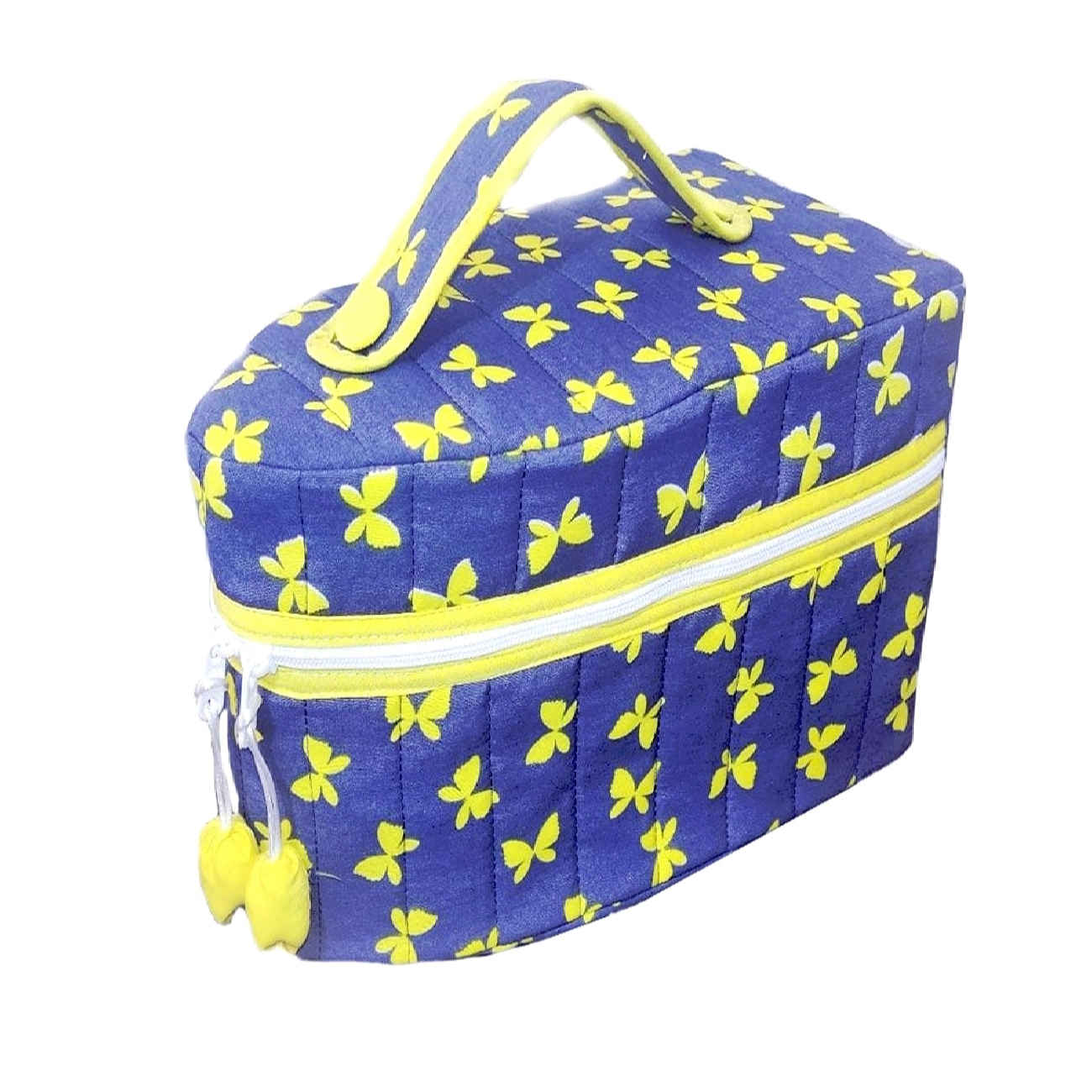 Weatherproof Iron Cover – Strong, Durable & Stylish with Yellow Butterfly Design in Blue