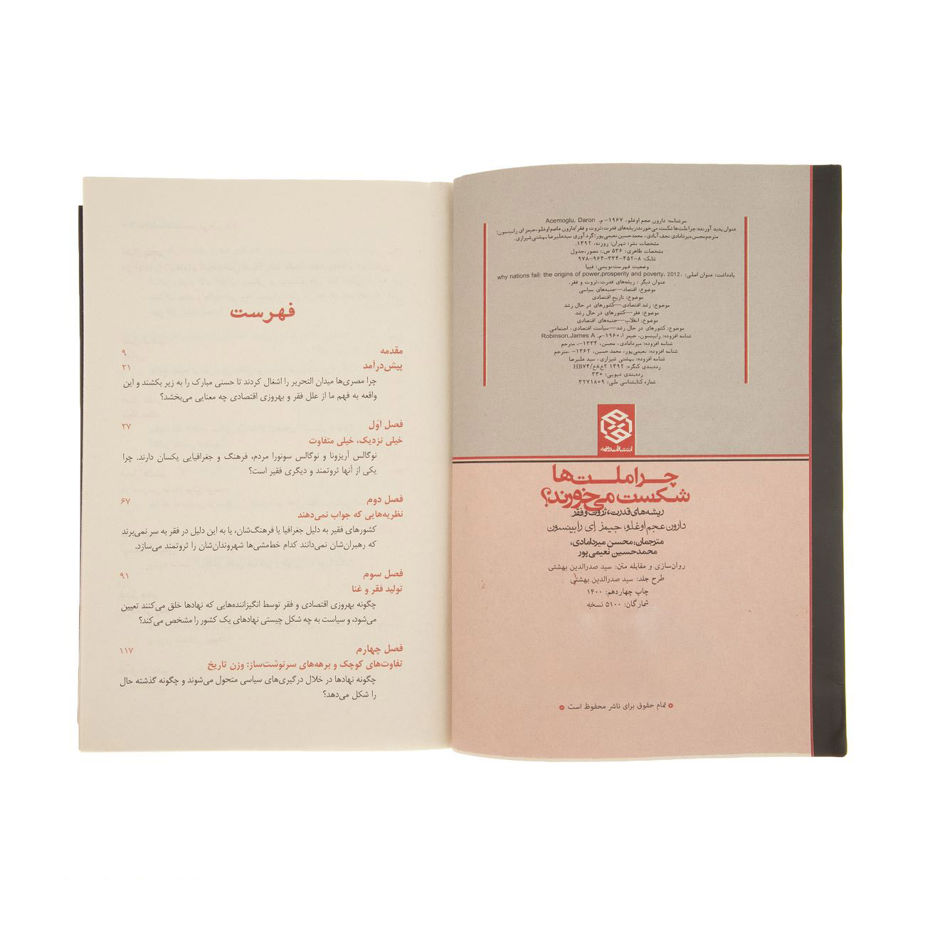 Why Nations Fail by Daron Acemoglu and James A. Robinson (Farsi)