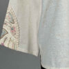 Women's Linen Manto, Hand-Embroidered with Sequins, Indian Style in Cream