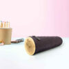 Wooden Carved Style Pencil Case – Elegant Faux Leather with Amazing Look