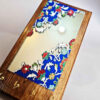 Wooden Mirror Key Holder with Persian Motif – Traditional Handmade Wall Organizer