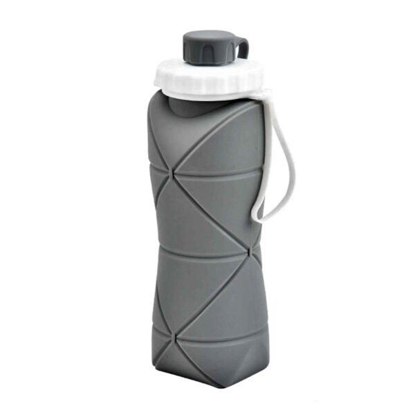 0.6 L Collapsible Silicone Water Bottle – Portable & Space-Saving Design (1)