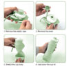 0.6 L Collapsible Silicone Water Bottle – Portable & Space-Saving Design