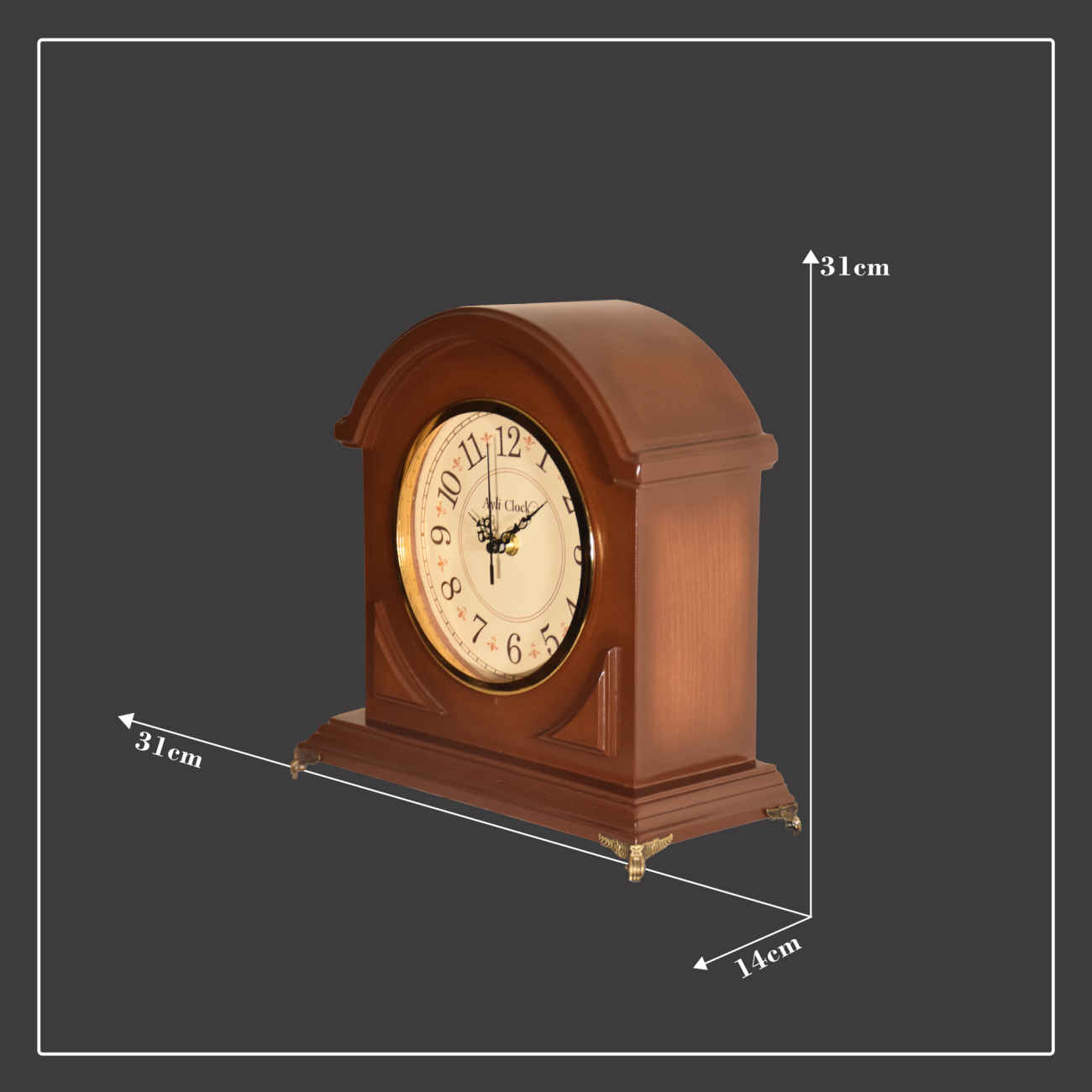 A Touch of Vintage – The Warm, Wooden Soul of Dre Clock in Brown
