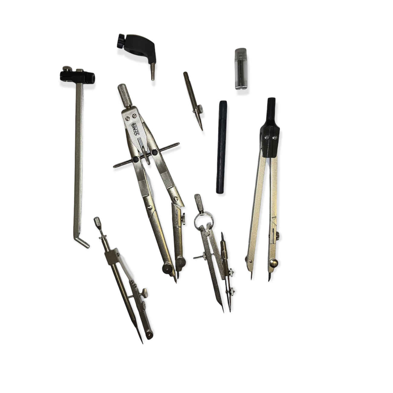 Adjustable Compass for Technical Drawing, Geometry & Math Projects