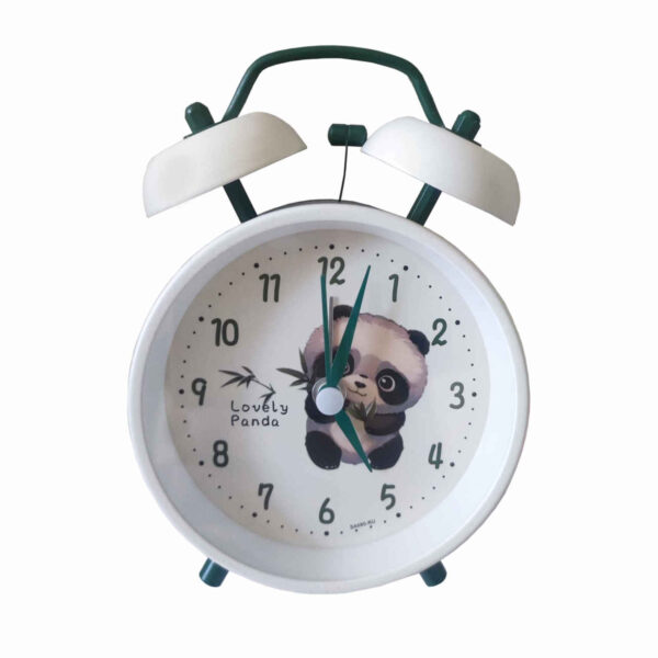 Adorable Panda Desk Clock with Bell – Perfect for Kids’ Rooms (1)