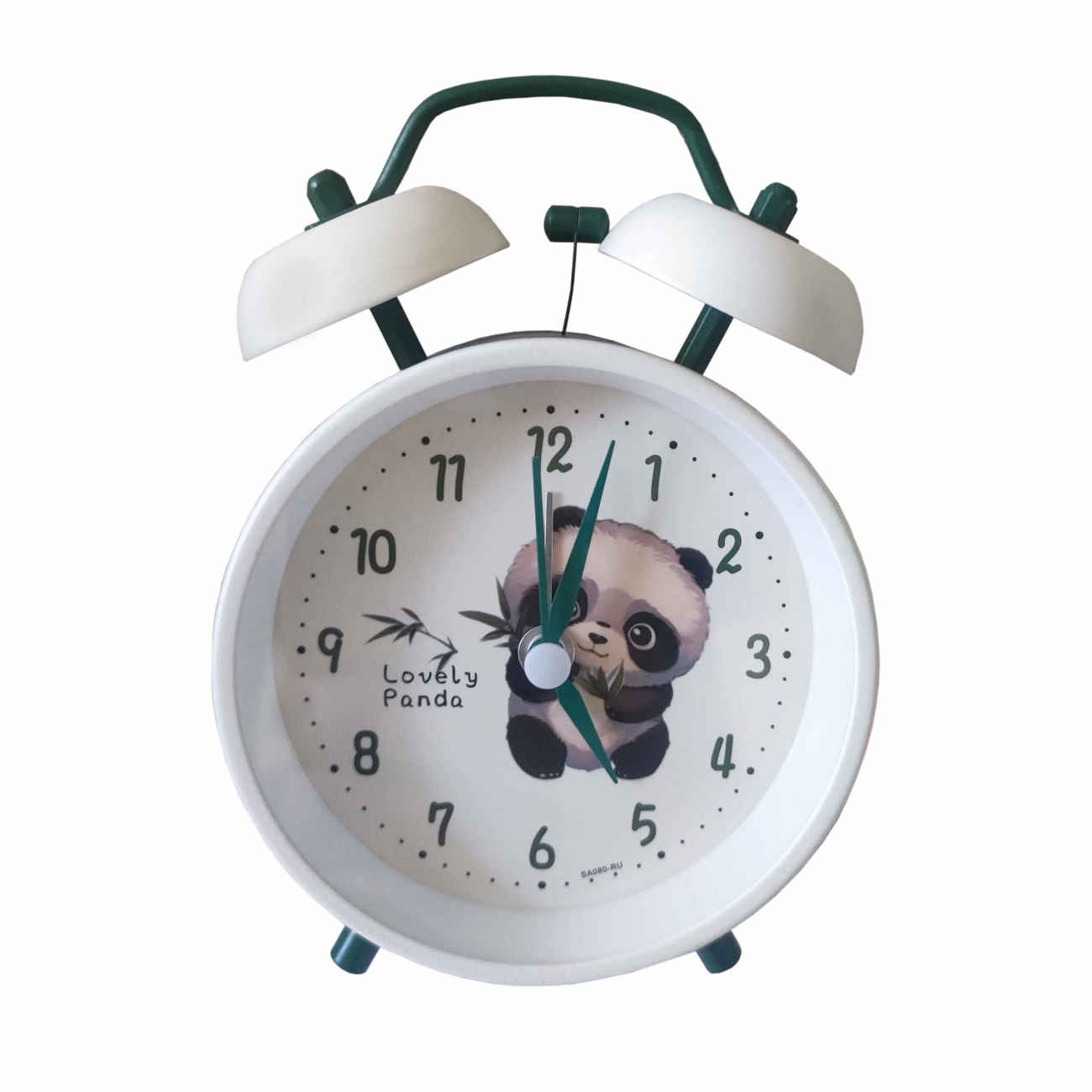Adorable Panda Desk Clock with Bell – Perfect for Kids’ Rooms