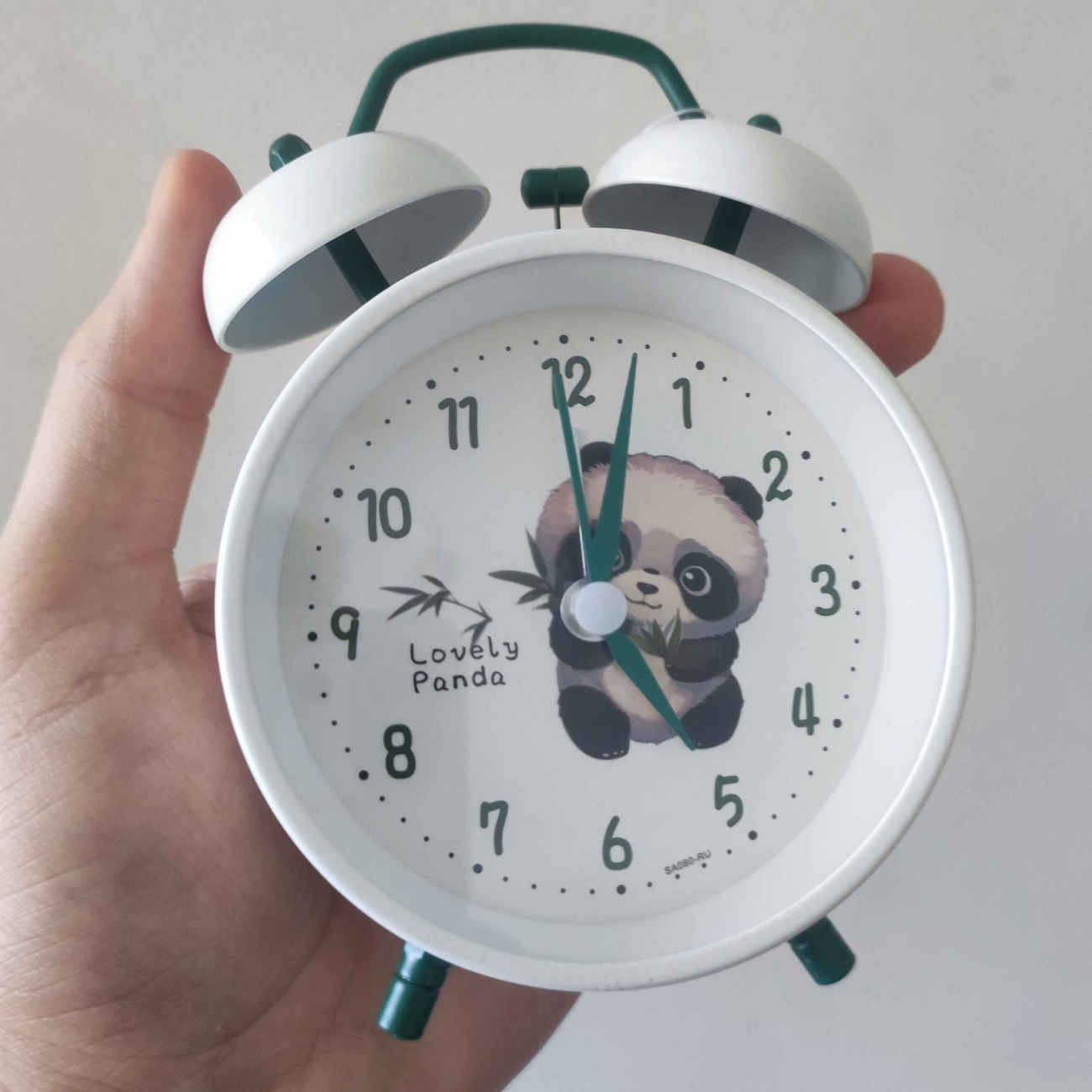 Adorable Panda Desk Clock with Bell – Perfect for Kids’ Rooms